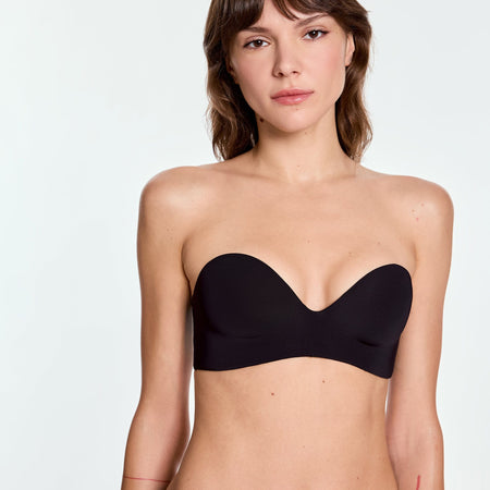 Boost Lift Up Strapless Bra Black